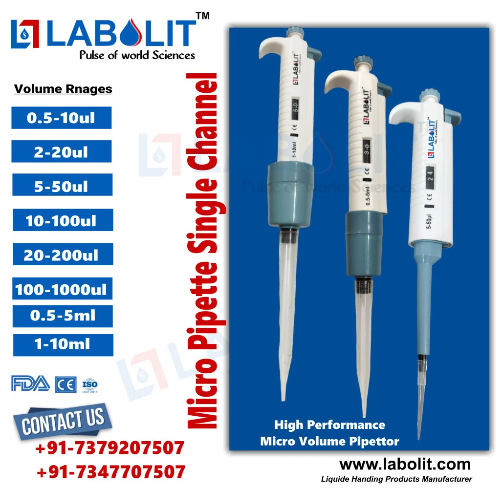 Best Micropipette Manufacturer in India – Labolit | India’s No.1 Micropipette Brand