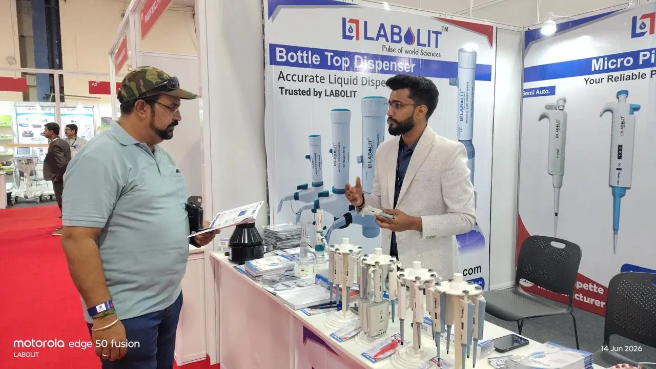 LABOLIT - India's Leading Micropipette Manufacturer at Medicall Expo Chennai 2026, Hall 1 Stall A5
